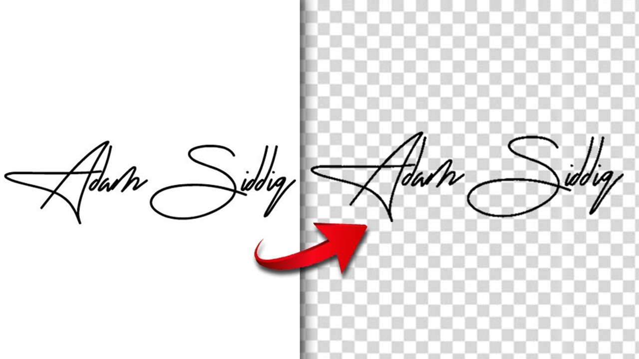 Transparent Signature in Photoshop - 2 Minutes Photoshop Tutorial - YouTube