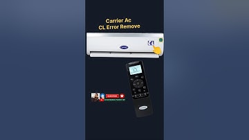 Carrier Ac CL Error Code || CL error problem solved in carrier ac #carrierac #clerror #cl #error
