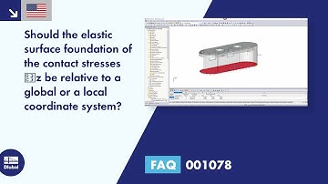 [EN] FAQ 001078 | Should the elastic surface foundation of the contact stresses σ-z be relative t...