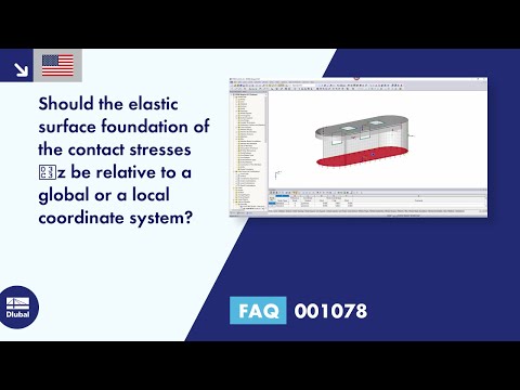 [EN] FAQ 001078 | Should the elastic surface foundation of the contact stresses σ-z be relative t...