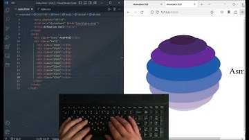 ASMR Programming -  Animation Boll - No Talking