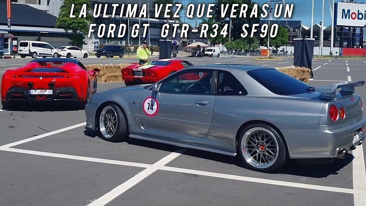 Ford Gt R R34 Esta es La Ultima vez que veras un Ford GT x GTR-R34 x SF90 en Puerto ...