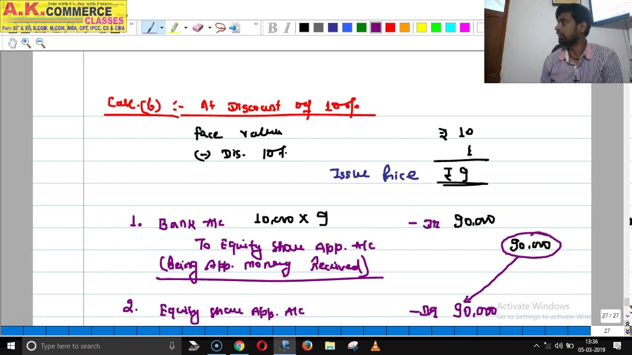 12th   Accounts BSEB Issue of Share Class 9