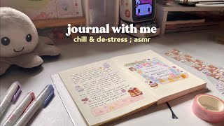 journal with me  chill, destress, asmr