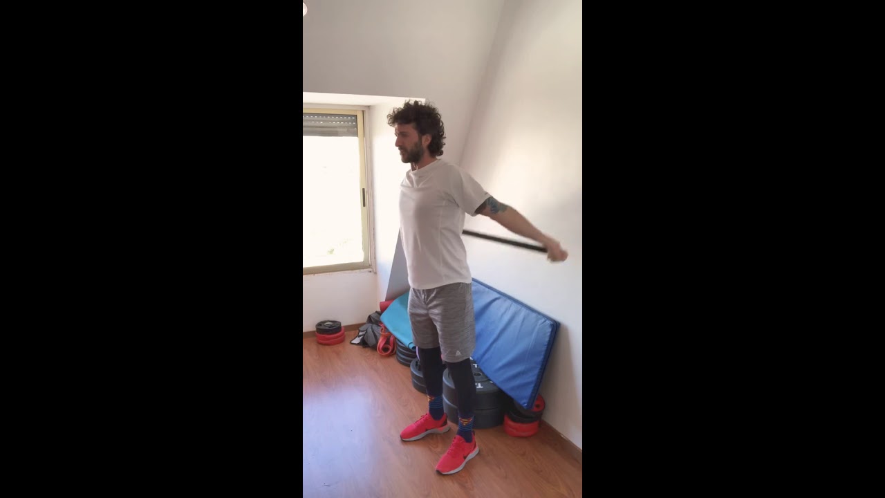 Movilidad de Hombros con Baston Dislocacion Shoulder Mobility