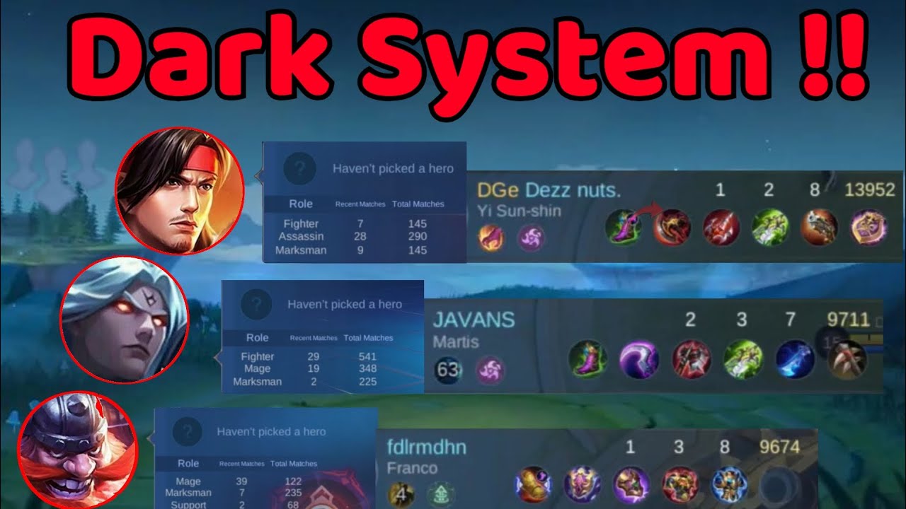 Dark System Dark System Moonton Terbaru !! - Trio Duta Moonton Bikin Ketar Ketir di ...