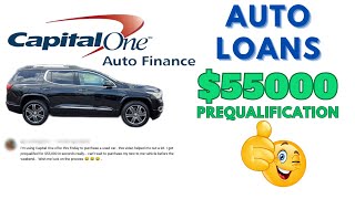 💲55000 Capital One Auto Loan Prequalification New Used Car Lender Prequalify Preapproved Financing