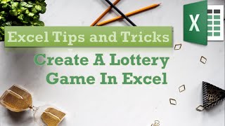 #shorts | Create a Lottery Game in Excel