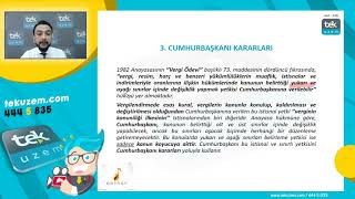 Hurbaşkanlığı Kararnamelerinin Ve Hurbaşkanı Kararlarının Türk Vergi Hukukuna Etkisi