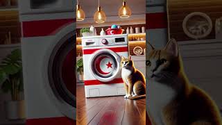 Kedilerin Ülke Çamaşır Makinesi