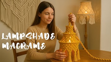 Unique💡 LAMPSHADE Idea! MACRAME with Rose Knot & Tassels |  EASY Guide