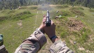 Army M9 Pistol Qualification: - Perfect score with GoPro