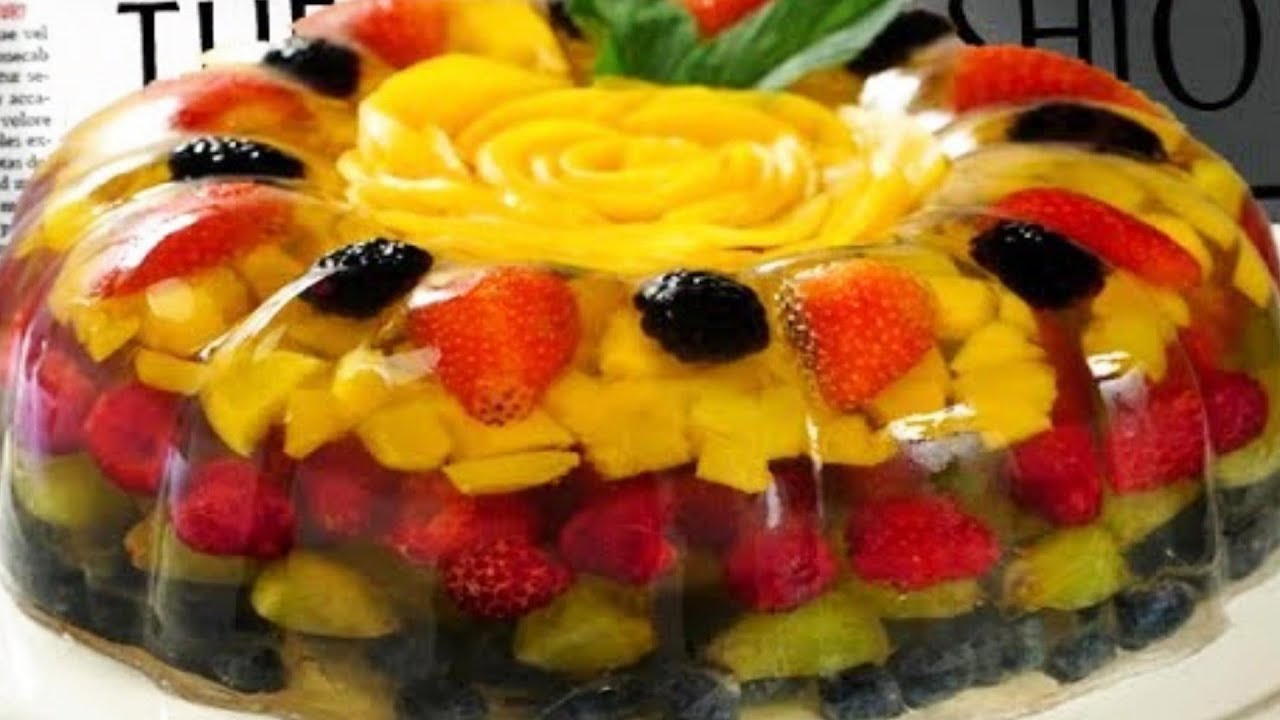 Beautiful Fruit Jelly Cake Recipe YouTube