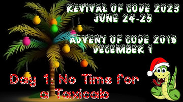 Day 1 - No time for a Taxicab [Revival of Code 2023 - Advent of Code 2016]