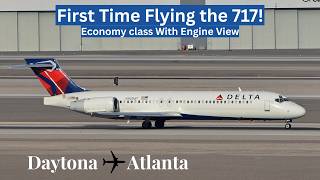 My First Time Flying on a Boeing 717: Delta Flight Review from Daytona to Atlanta!!