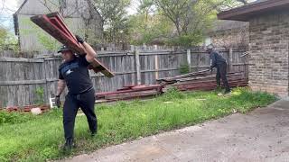 Deck debris removal in Duncanville, Texas!!