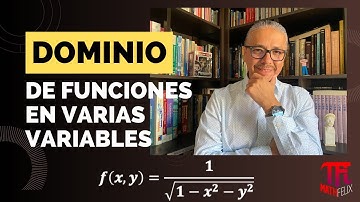 Dominio de una función de dos variables14 con #mathfelix_. Profe. Félix Fernández