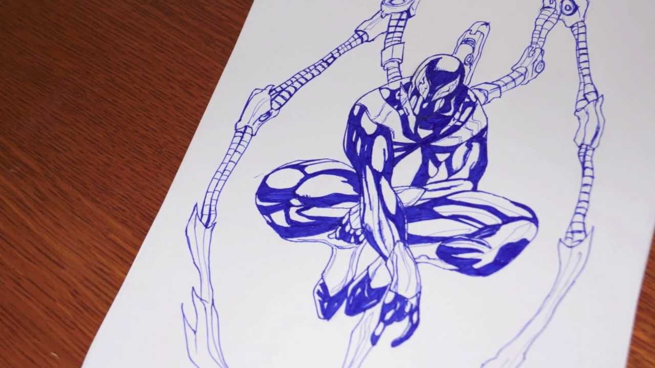 How to draw: Spiderman Iron Man Suit - YouTube