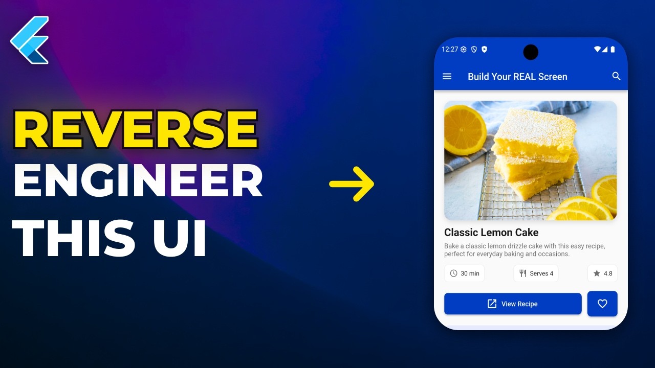 Static Reverse Engineering Ui Flutter UI Design Tamil Tutorial – Reverse Engineer This UI - YouTube