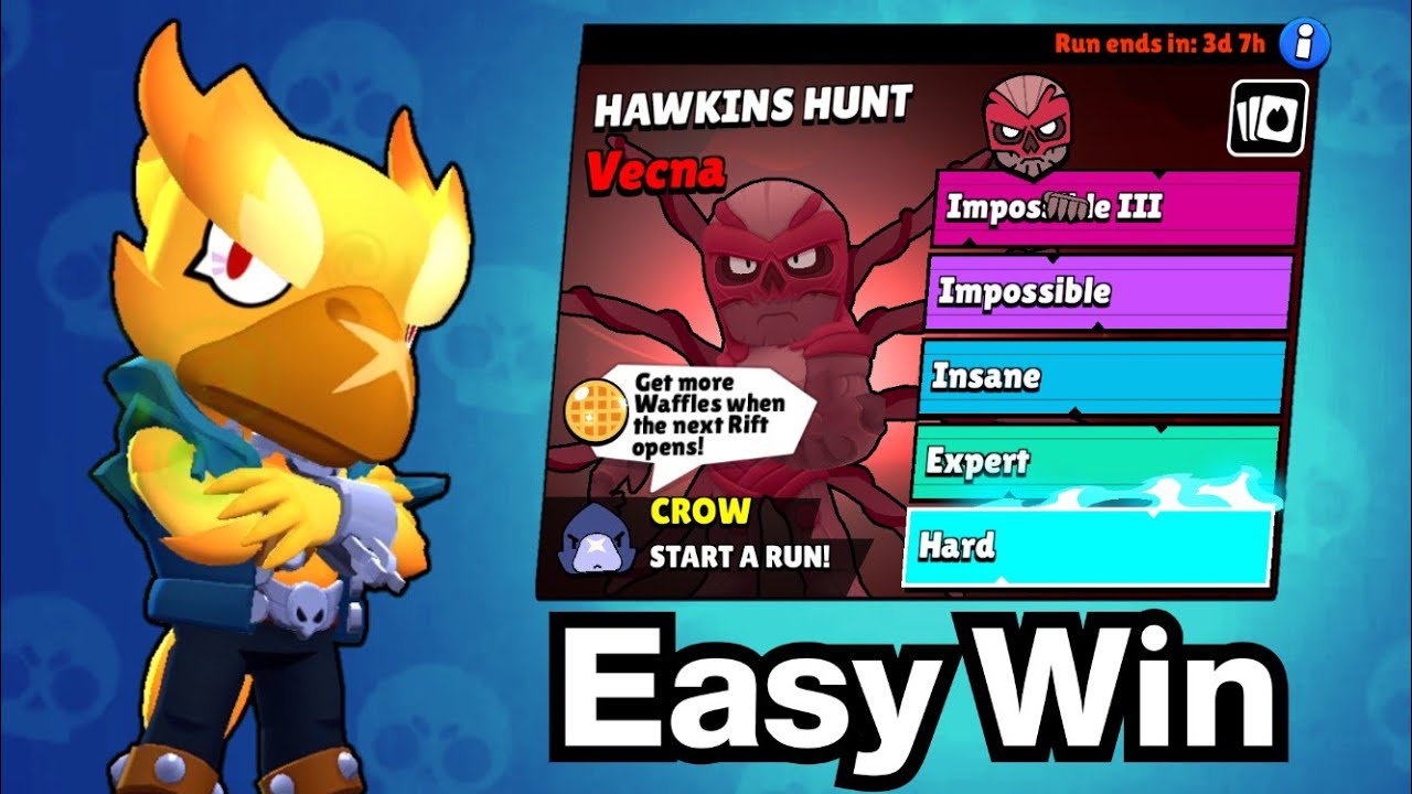 Crow vs Vecna Boss/Hawkins Hunt - Brawl Stars 
