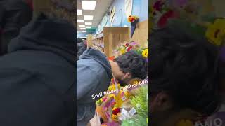 Sniffing Trader Joe’s flowers to 🤧