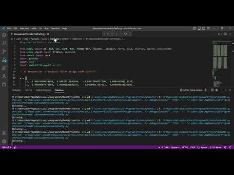 ● Python real-time channel vocoder tests