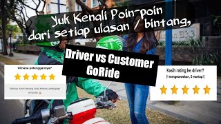 Kenali Poin-poin Ulasan / Bintang dari Driver & Customer Pada Layanan GoRide