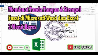 Membuat Tanda Tangan dan Stempel Surat di Microsoft Word & Excel 2 Menit Beres Membuat Tanda Tangan dan Stempel Surat di Microsoft Word & Excel 2 Menit Beres