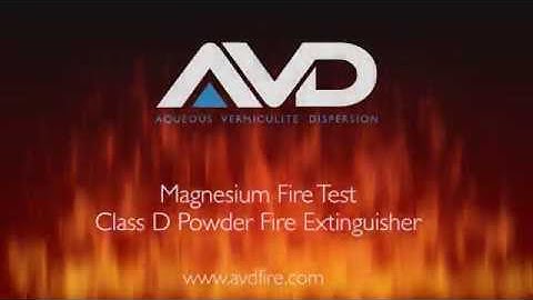 Magnesium Fire Test Class D Powder Fire Extinguisher