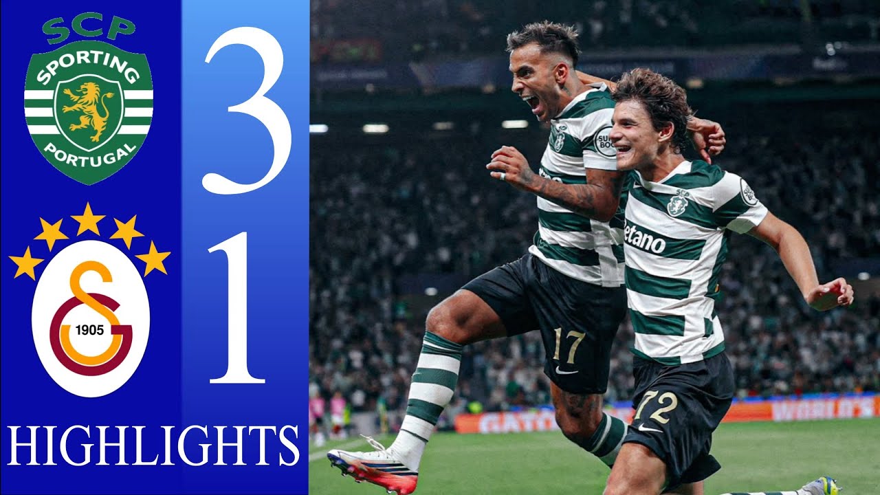 Sporting CP vs Galatasaray Highlights 3-1 LUIS SUÁREZ & ZALAZAR GOALS! 🔥Champions League Highlights