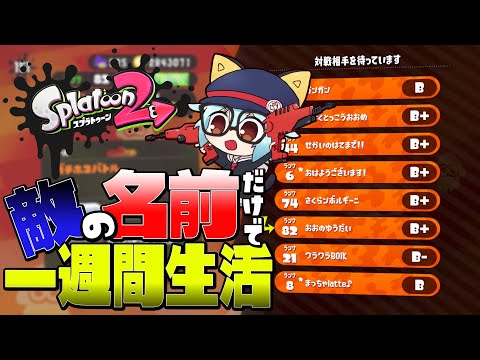 【splatoon2】敵の名前に出てきた食べ物だけで一週間生活 7日目最終日【儚伊緒花/十時一二三/萩本ひかる/緩音ヒグ】#イカの名前で食生活