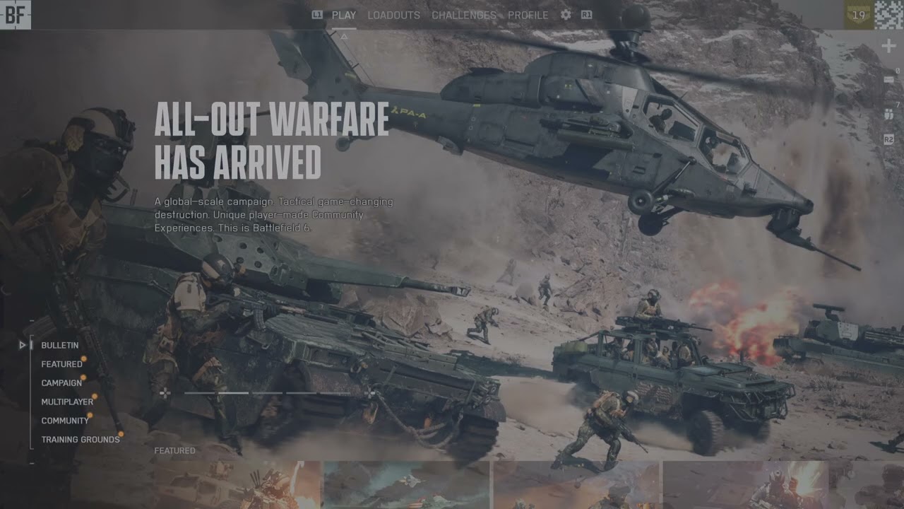 Battlefield 6 Main Menu Theme - Dust Settles Extended