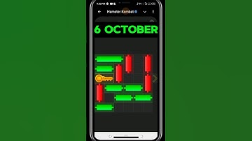 Hamster Kombat Mini Game Puzzle 6 October Today