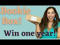 WIN ONE YEAR! MY BOOKIE BOX  UNBOXING | books and cookies!