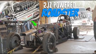 260+ mph 2JZ Swapped Roadster On The DYNO! How Much Power Does It Have To Go 260mph??