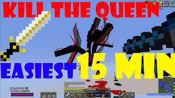 How to kill The Queen from Orespawn (EASIEST WAY)(UNDER 15 MINUTES)(Minecraft)