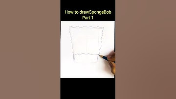 #shorts Easy! How to draw SpongeBob for beginners
