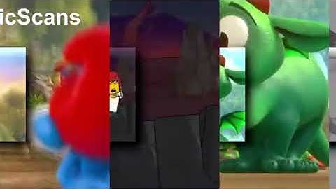 59 Shuric Scans With Are Slides (Gametoons 99 Nights In The Roblox Forest vs The Smurfs 2021)