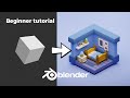 Blender 3D - Create a 3D Isometric BEDROOM in 15 minutes | Beginner Tutorial