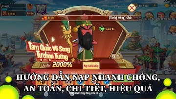 3Q Đấu Pháo - Đồ Họa Đỉnh Cao Hướng dẫn nạp nhanh chóng, an toàn, chi tiết, hiệu quả