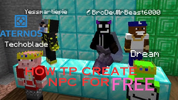 How to make NPC for Thumbnail for free on Aternos or any Server | Quick and easy Tutorial