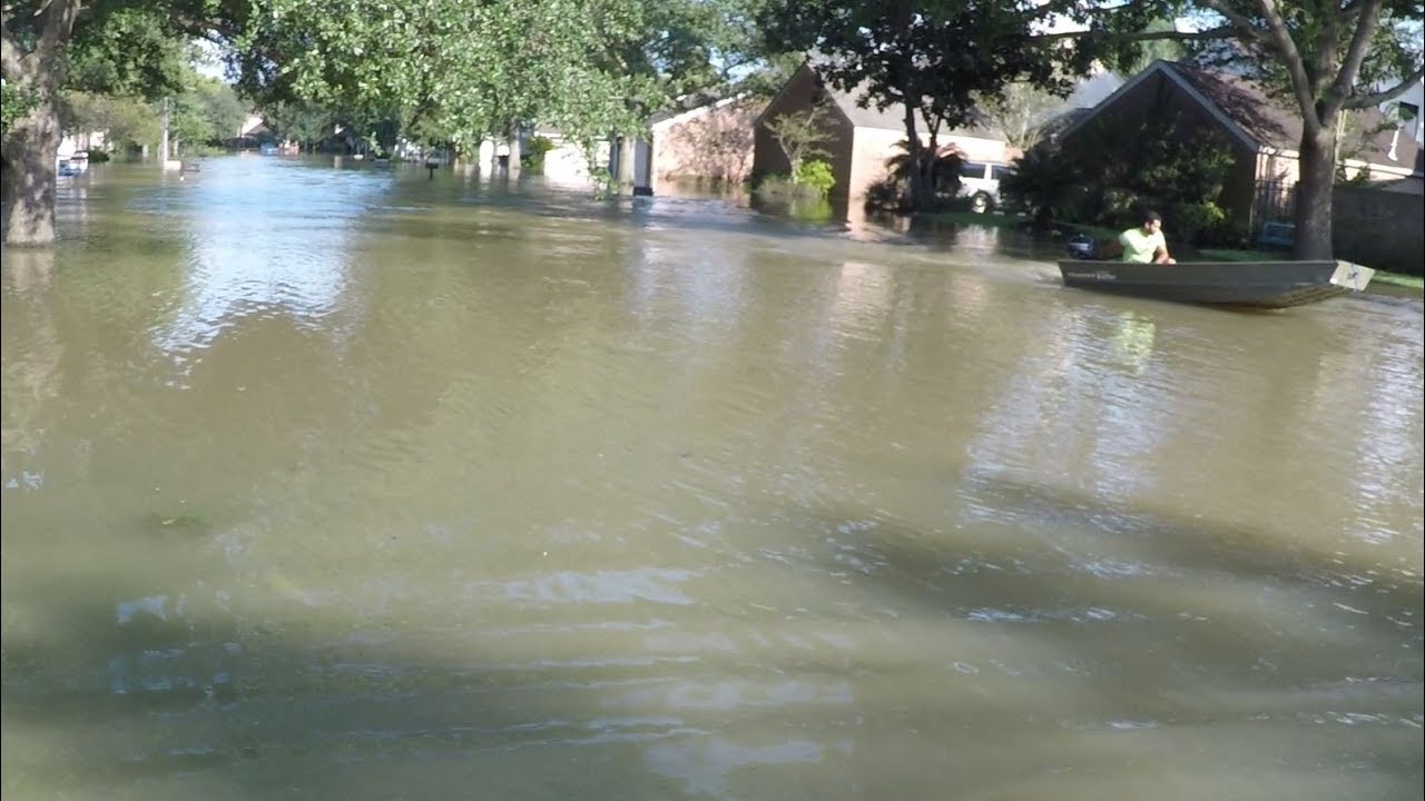 Hurricane Harvey flooding. North of Briar Forest, 1/2 mile E. Dairy