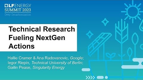 Technical Research Fueling NextGen Actions
