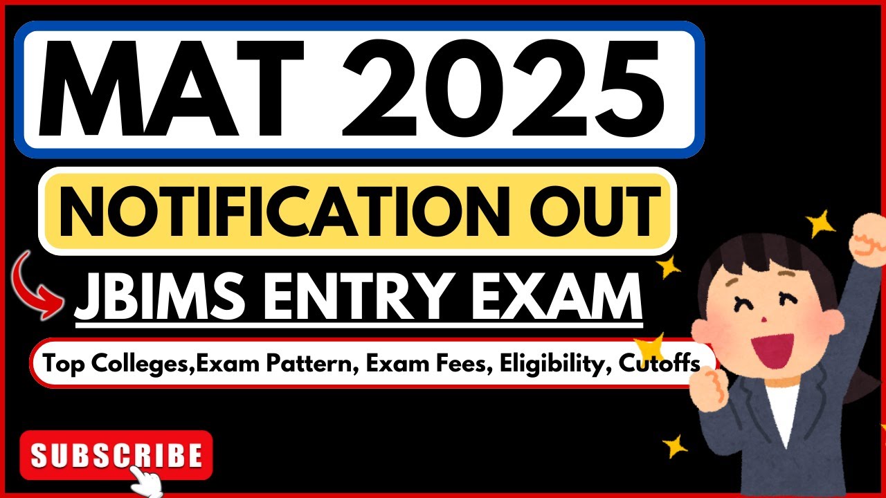 MAT 2025 Notification Is Out Exam Pattern, Syllabus, Registration Dates, Top Colleges YouTube