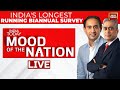 Rajdeep sardesai  rahul kanwal live  mood of the nation live  india todays national survey live