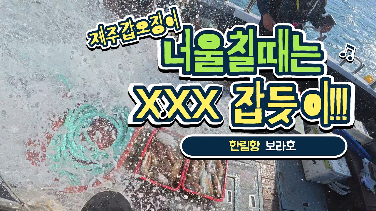 제주 갑오징어 너울엔 XXX 잡듯이!!! #갑오징어 #한림항 #보라호 #파인피싱 #키우라