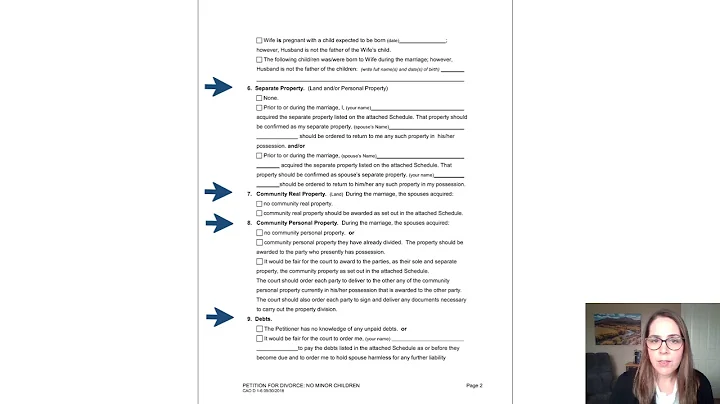 Step 1 Forms   Divorce No Minor Children Explanation