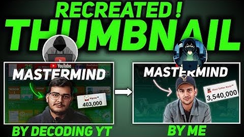 I Made A Viral Thumbnail Like @decodingyt  And it