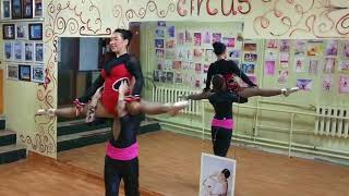 Acrobatic dance tango