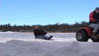awesome sledding collision